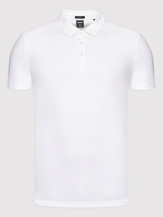 BOSS Boss Polo majica Palosh 50471335 Bela Slim Fit