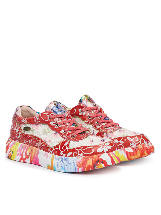 Laura Vita Laura Vita Sneakersy Soleno 03 Czerwony