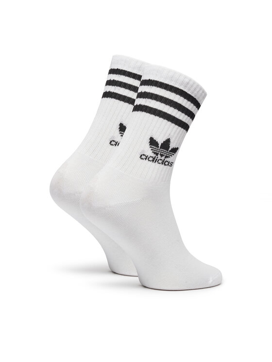 adidas adidas Комплект 3 чифта дълги чорапи мъжки IJ0733 Бял