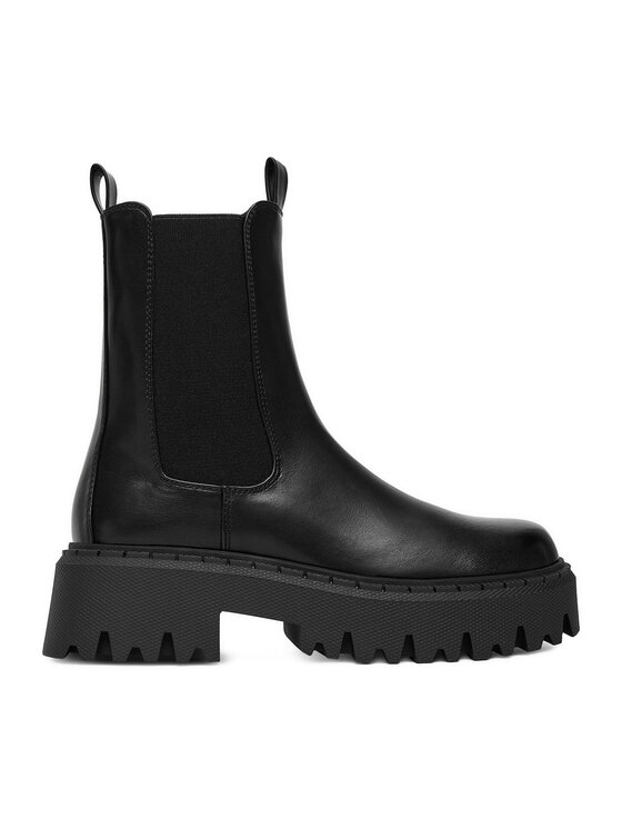 DeeZee DeeZee Kotníková obuv s elastickým prvkem 25365-7B Černá