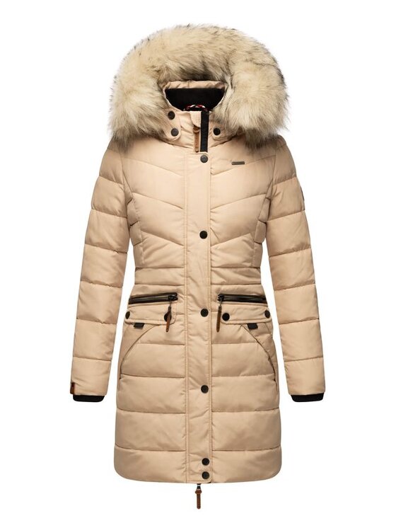 Navahoo Navahoo Kurtka zimowa Paula princess Beżowy Casual Fit