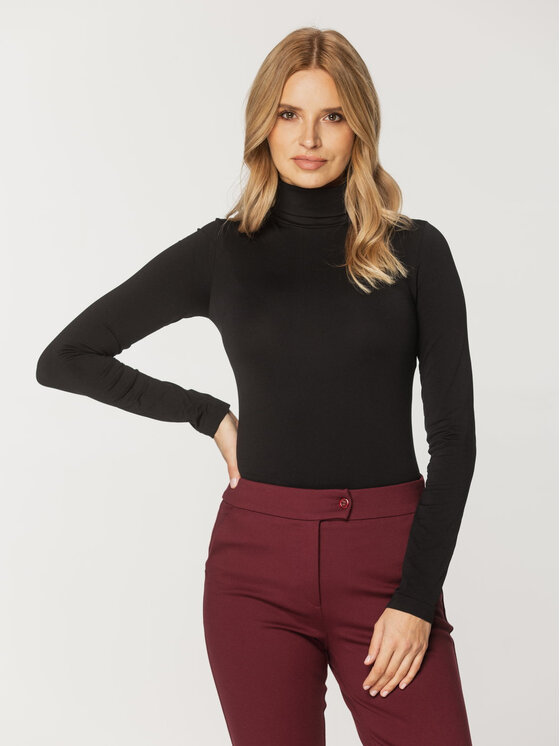 Willsoor Willsoor Bluzka 68107 Czarny Close Fit