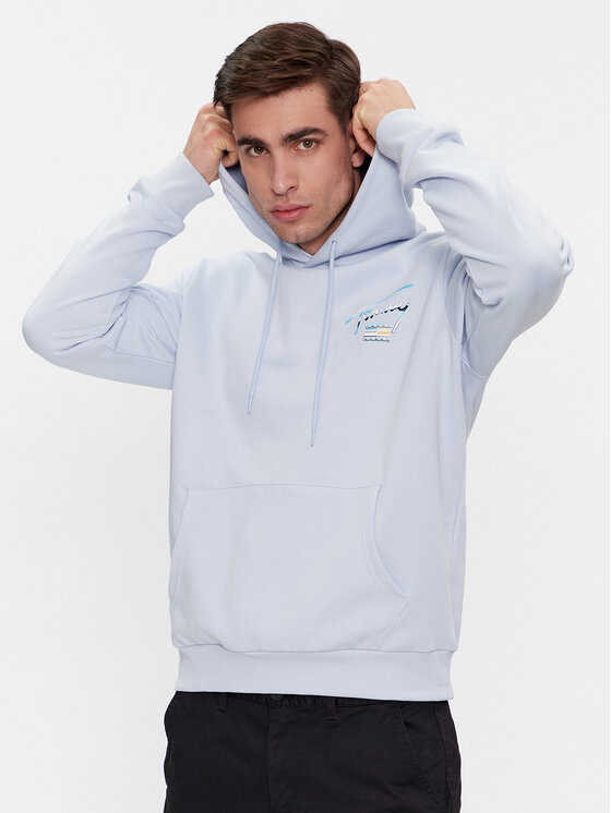 Tommy Jeans Tommy Jeans Majica dugih rukava Metallic Dna DM0DM18457 Plava Regular Fit