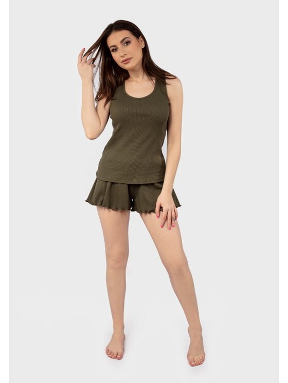 DKaren Sport DKaren Sport Dres DK-K-P1 Khaki Classic Fit