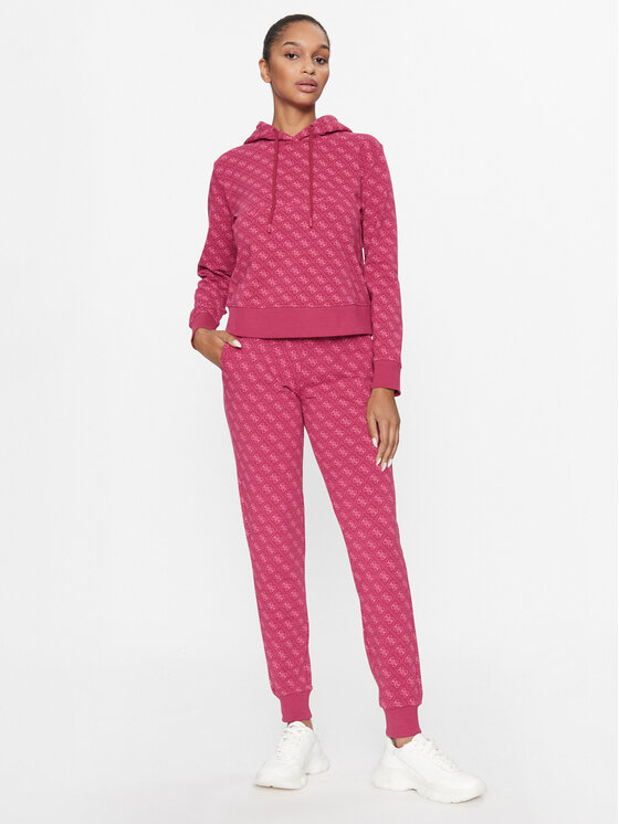 Guess Guess Суитшърт V3BQ18 K7ON1 Розов Regular Fit