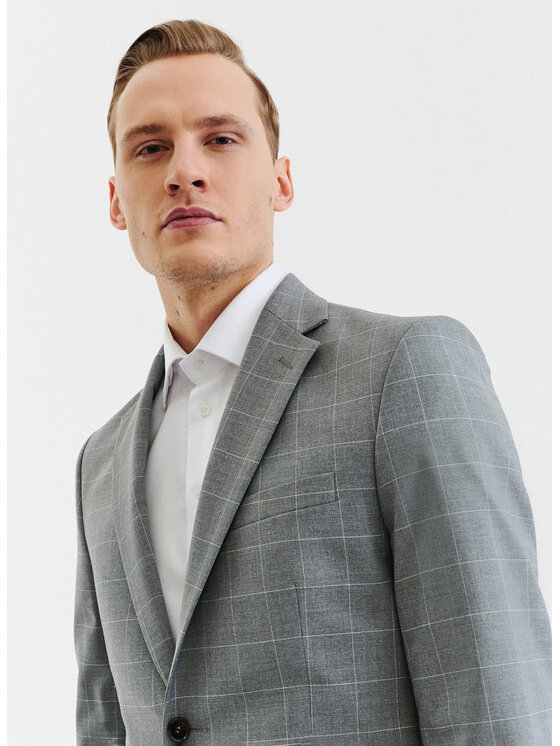 Pako Lorente Pako Lorente Marynarka P23SP-3G-022 Szary Slim Fit