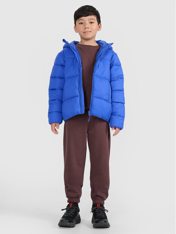 4F 4F Kurtka puchowa OUTERWEAR Niebieski Regular Fit