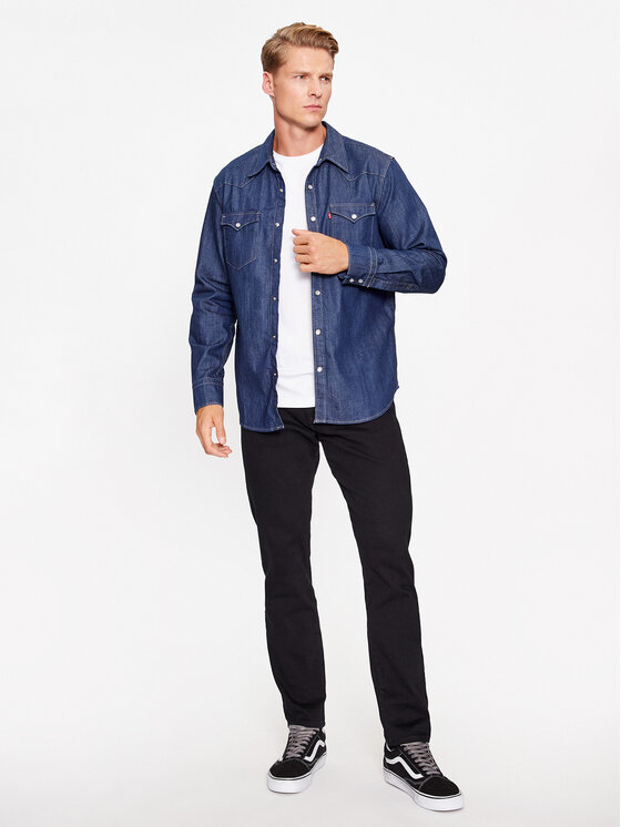 Levi's® Levi's® Ing Barstow Western Standard 85744-0000 Sötétkék Standard Fit