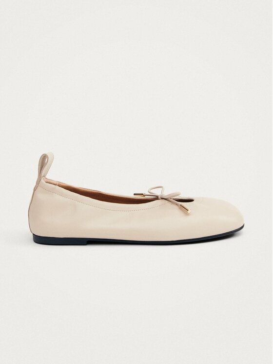 ALOHAS ALOHAS Baleriny Rosalind Cream Leather Ballet Flats Beżowy