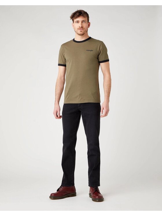 Wrangler Wrangler Jeansy TEXAS SLIM Czarny Slim Fit