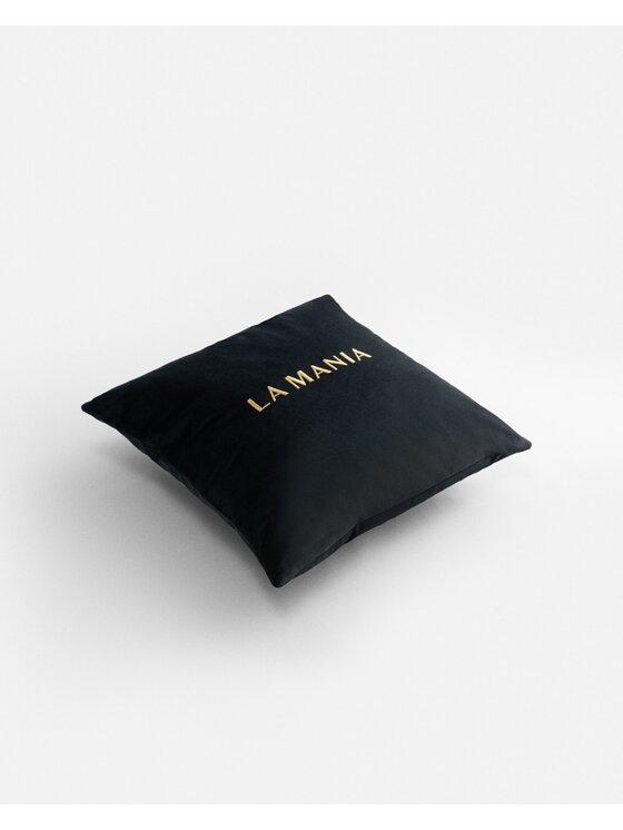 La Mania La Mania Poduszka dekoracyjna Black & Gold Czarny