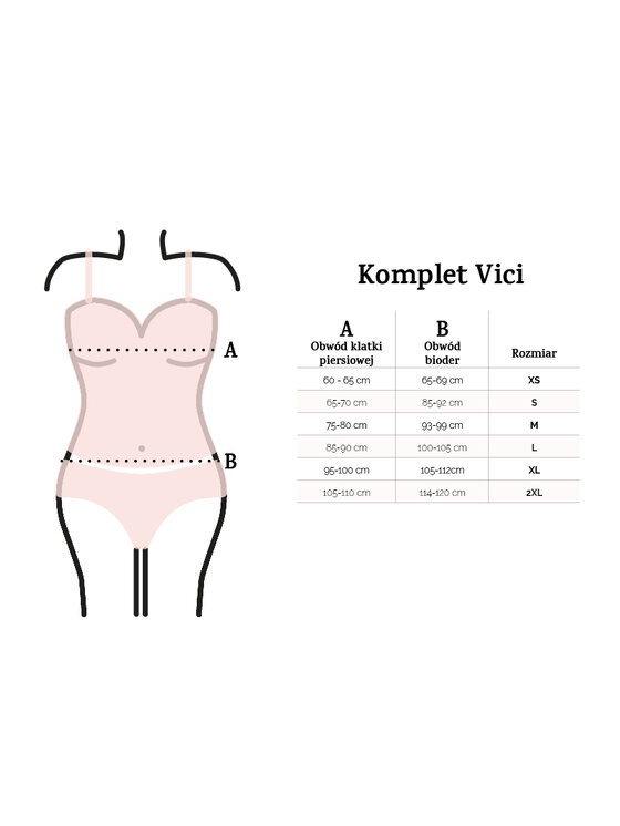 DKaren Lingerie DKaren Lingerie Komplet bielizny Vici Czerwony Slim Fit