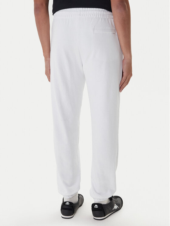 Kappa Kappa Pantaloni trening Gothenburg 331U7EW Alb Regular Fit