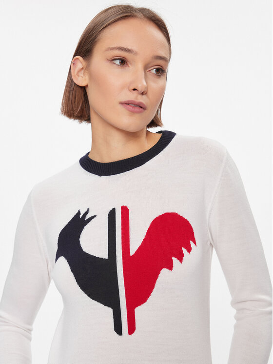 Rossignol Rossignol Sweter Alya RLIWO19 Biały Regular Fit