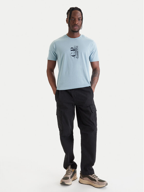C.P. Company C.P. Company T-shirt 20CMTS084A005100W Celeste Regular Fit