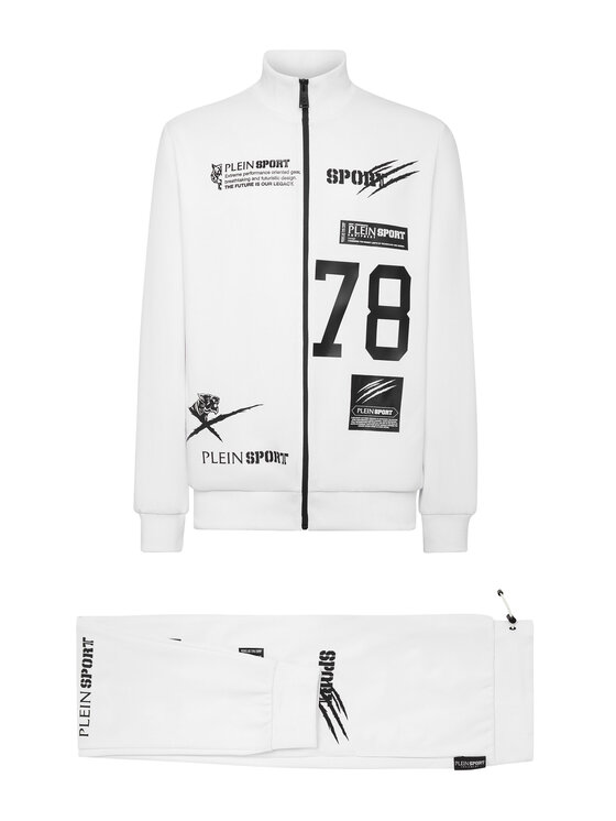 Plein Sport Plein Sport Completo top e pantaloni 653 Bianco Regular Fit