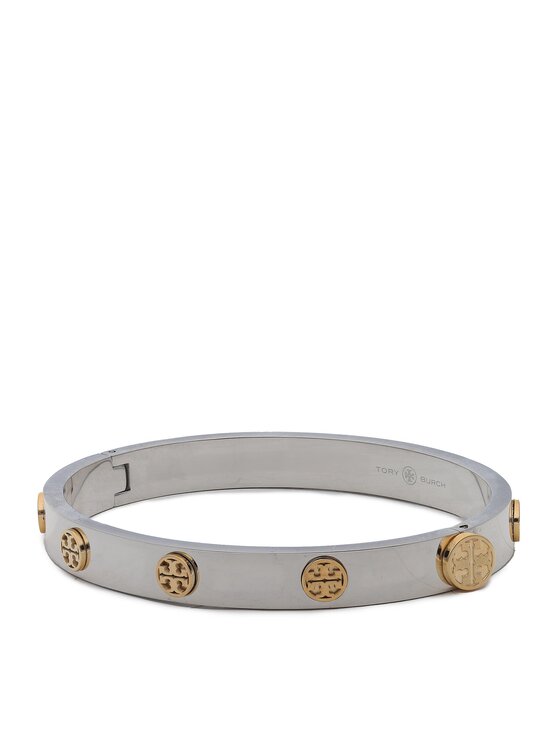 Tory burch logo on sale stud hinge bracelet