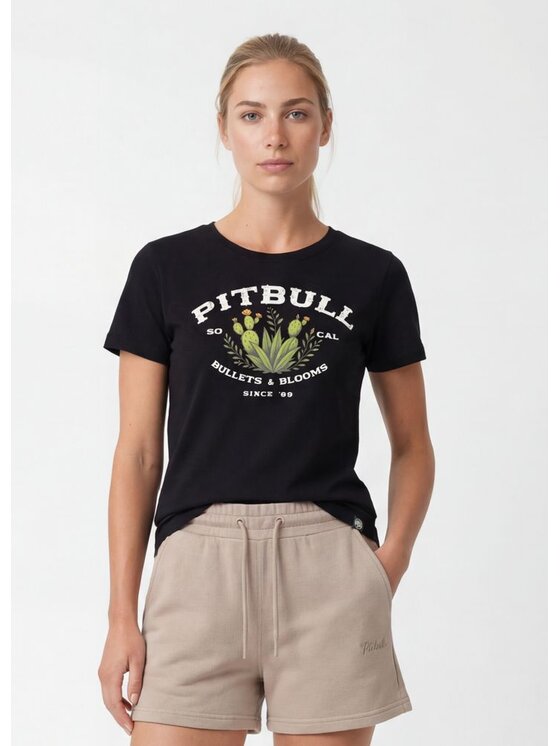 PITBULL PITBULL T-Shirt BULLETS & BLOOMS Czarny Regular Fit