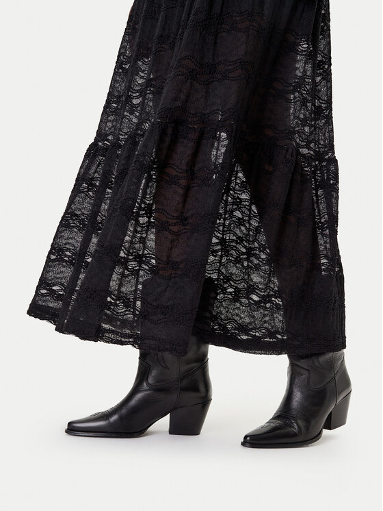 ONLY ONLY Maxi szoknya Luna 15353206 Fekete Regular Fit