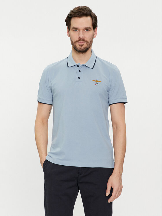 Aeronautica Militare Polo 241PO1308P82 Plava Regular Fit