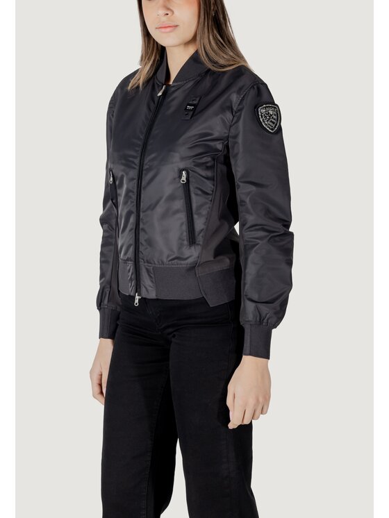 Blauer Blauer Giacca di pelle LAURIE Nero Slim Fit