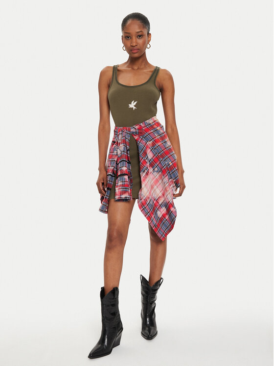 One Teaspoon One Teaspoon Літня сукня 26495C Зелений Slim Fit