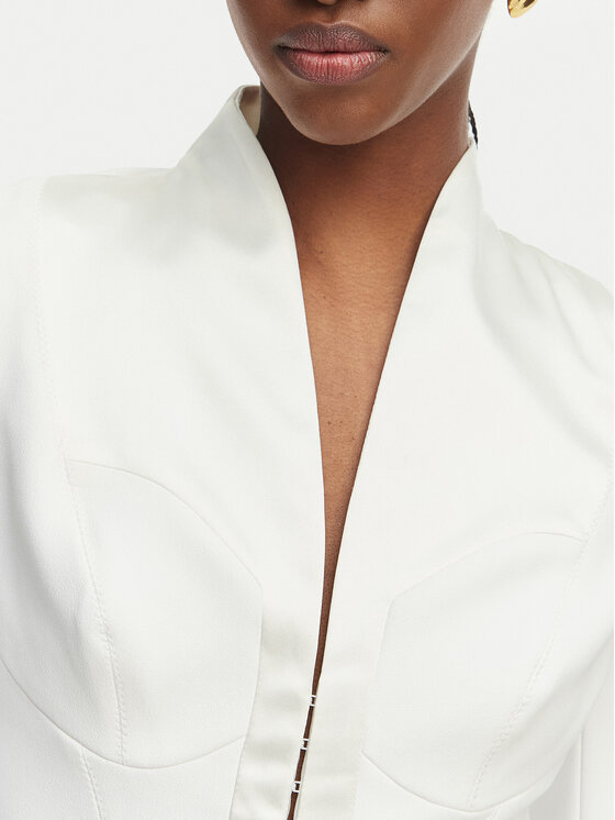 Elisabetta Franchi Elisabetta Franchi Marynarka GI-202-61E2-V590 Biały Regular Fit