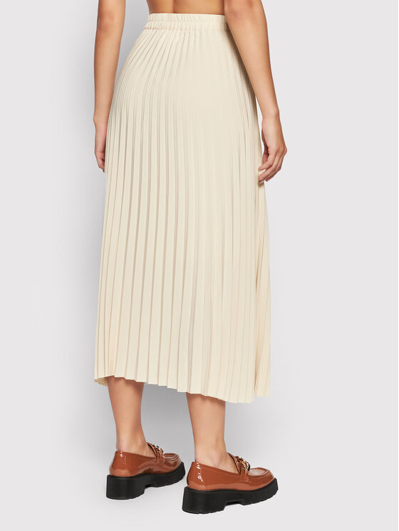 Selected Femme Selected Femme Spódnica plisowana Alexis 16073773 Beżowy Regular Fit