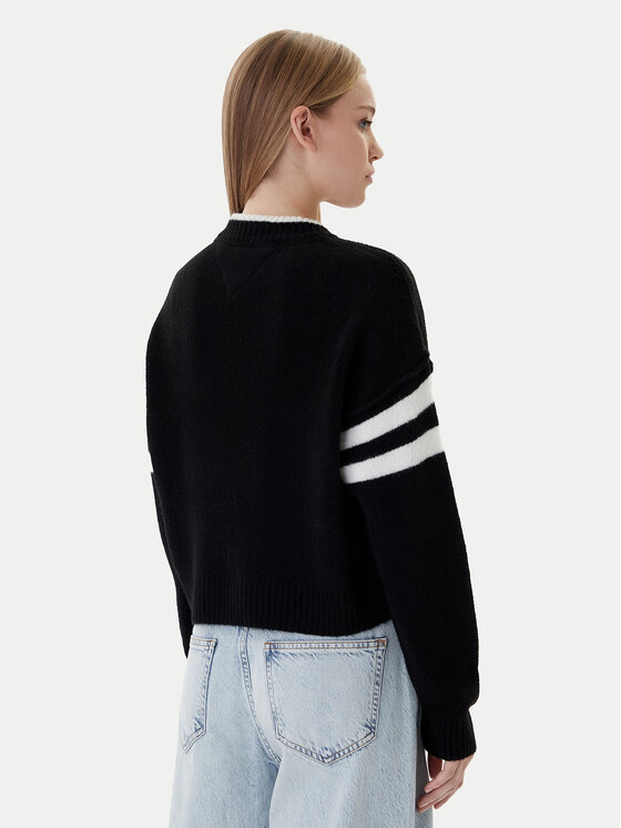 Tommy Jeans Tommy Jeans Светр 85 Varsity DW0DW22033 Чорний Regular Fit