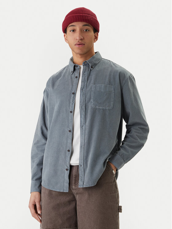 Element Element Košeľa Button Down Regular Corduroy ELYWT00187 Modrá Regular Fit