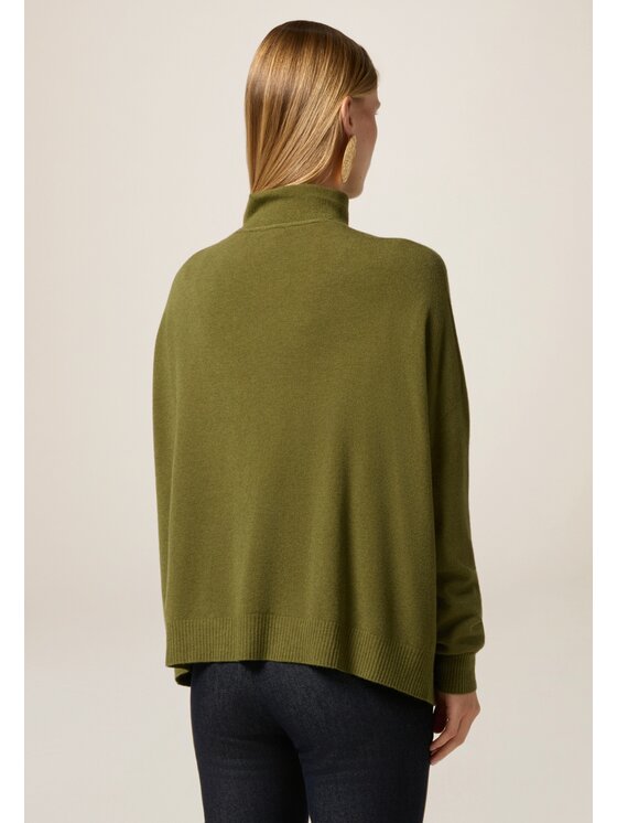 Oltre Oltre Cardigan M045E002031N035 Verde Baggy Fit