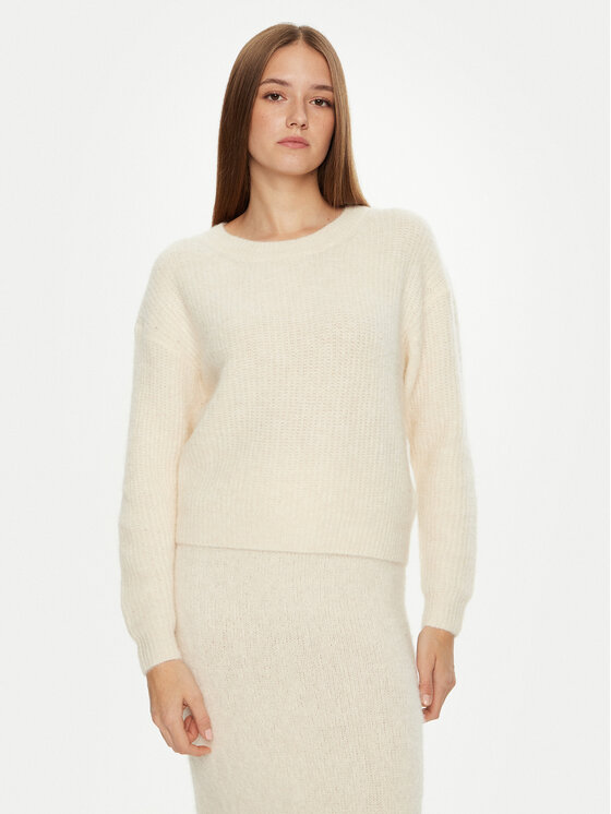 American Vintage Damski Sweter, rozmiar M, Beżowy, East EAST18FCH24