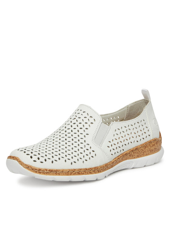 Rieker Rieker Halbschuhe N4251-80 Weiß