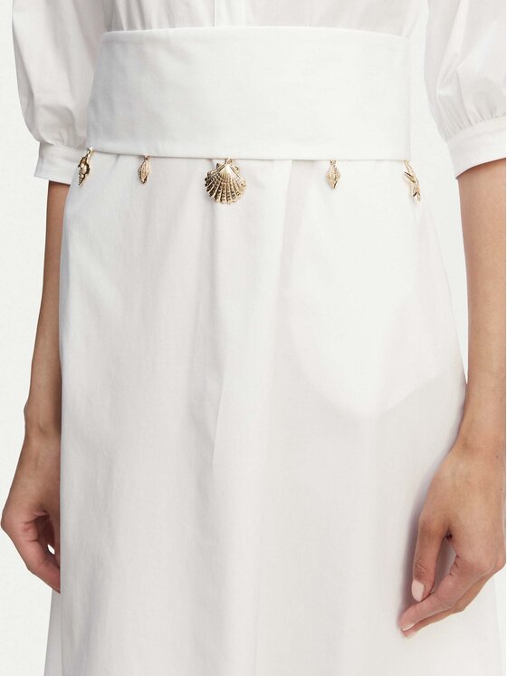 Marella Marella Kasdieninė suknelė Stecca 2613221192 Balta Regular Fit