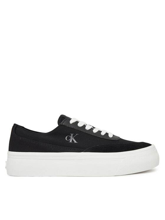 Calvin Klein Jeans Calvin Klein Jeans Снікерcи Vulc Flatform Low Cv Mix Mg YW0YW01770 Чорний