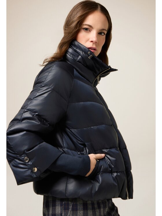 Oltre Oltre Kurtka puchowa F901J000216N034 Niebieski Baggy Fit