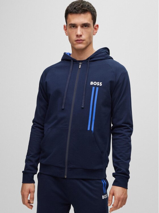 Boss Sweatshirt Authentic 50491262 Dunkelblau Regular Fit | Modivo.de カビゴン ベビモコジャガードショールカーディガン ジェラピケ ポケスリ