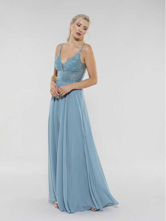Swing Swing Официална рокля 5AC10500 Син Regular Fit