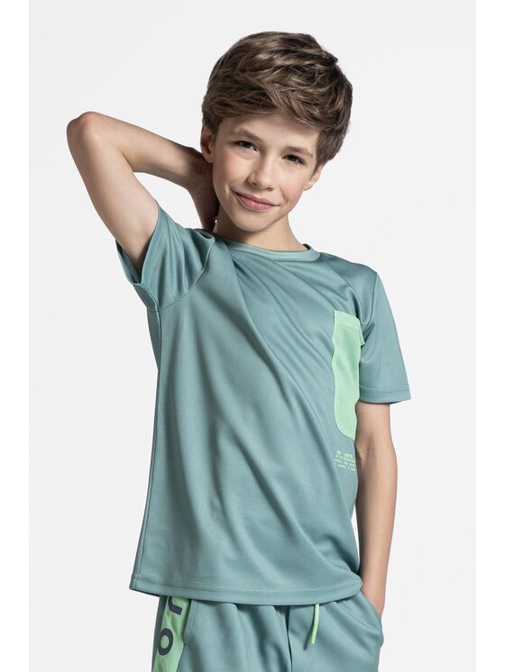 Lemon Explore Lemon Explore T-Shirt WL5143202ACB-012 Zielony Regular Fit
