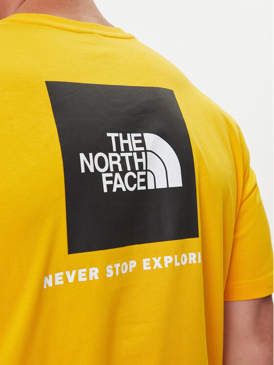 The North Face The North Face T-Shirt Redbox NF0A87NP Gelb Regular Fit