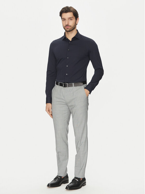 Michael Kors Michael Kors Koszula MD0MD91498 Granatowy Slim Fit