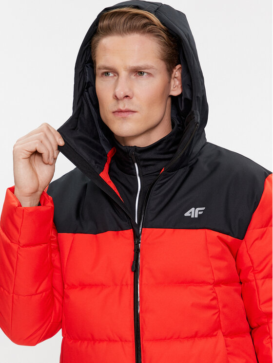4F 4F Kurtka narciarska 4FAW23TTJAM307 Czerwony Regular Fit