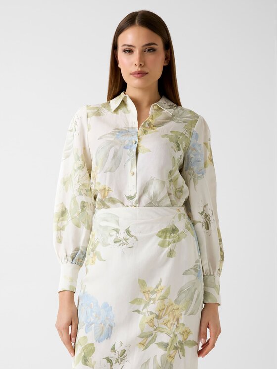 Guess Guess Top 181123 Zielony Classic Fit