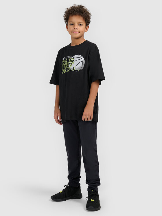4F 4F T-Shirt THE GYM POWER Czarny Loose Fit