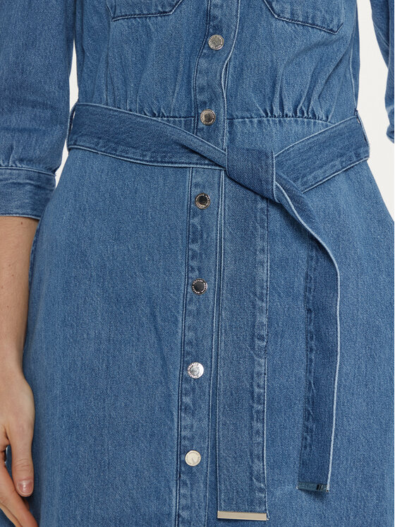 Morgan Morgan Jeans obleka 242-RCHICA Modra Regular Fit