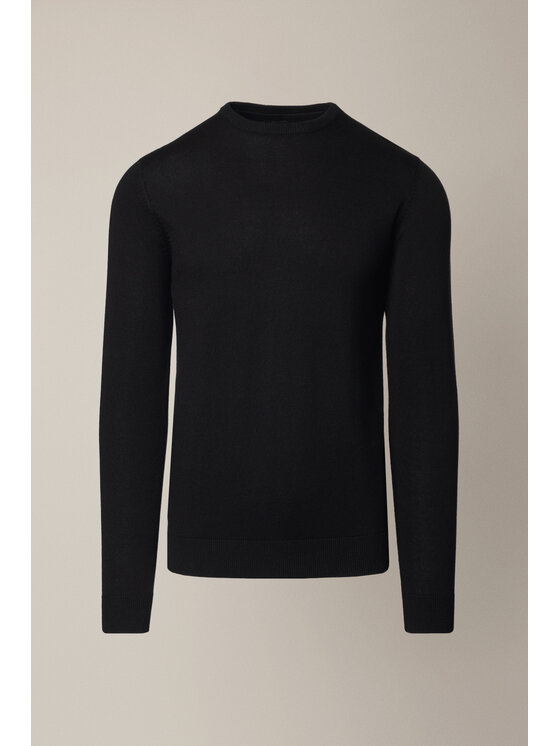 Lancerto Lancerto Sweter Joakim SW073225000048 Czarny Regular Fit