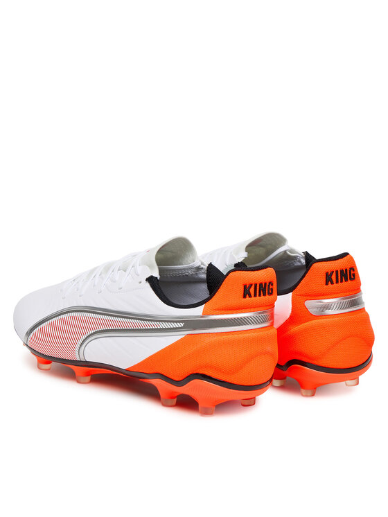 Puma Puma Čevlji za nagomet King Match Fg/Ag 108832 01 Bela