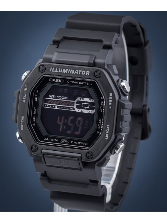 Casio Casio Zegarek MWD-110HB-1BVEF Czarny