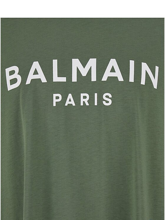 Balmain Balmain T-Shirt EH1EG Πράσινο Regular Fit
