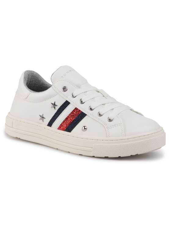 Tommy Hilfiger Tommy Hilfiger Sneakers Low Cut Lace-Up Sneaker T3A4-30436-0705 Weiß